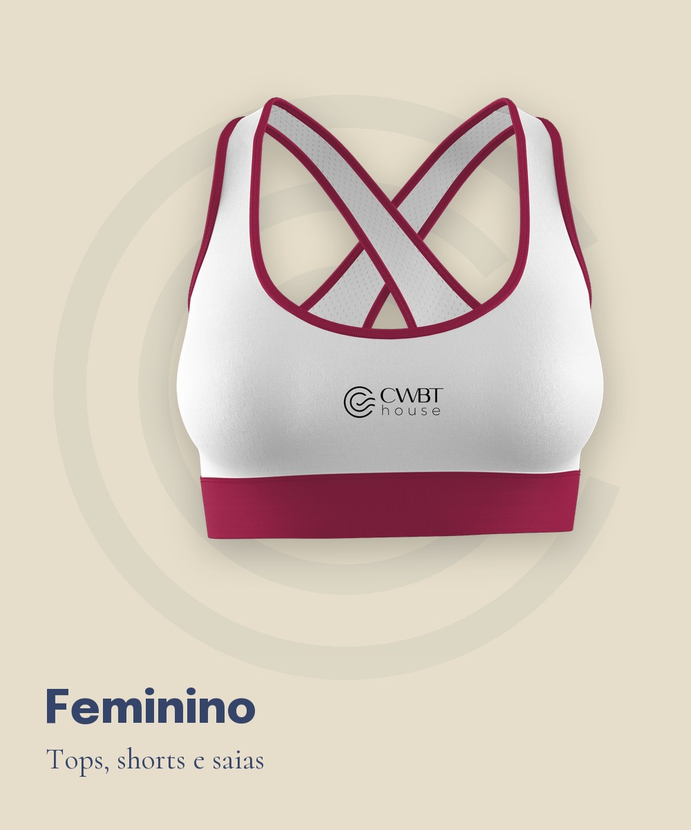 Linha feminina CWBT House: tops, shorts e saias